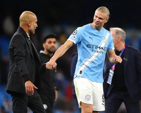 Erling Haaland Joins Elite Champions League 50-Goal Group, Praised by Guardiola as CR7 and Lionel Messi's Equal