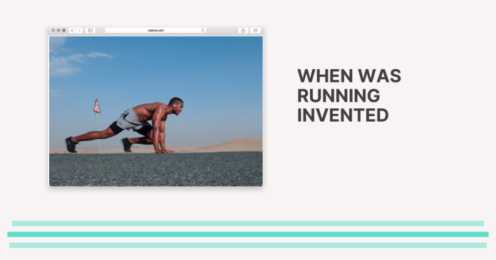 when was running invented